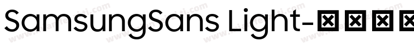 SamsungSans Light字体转换